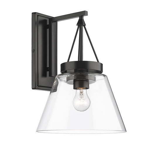 Penn 1 Light 11 inch Matte Black Wall Sconce Wall Light